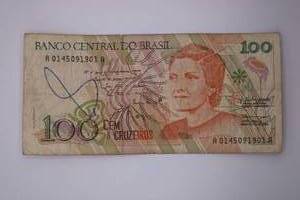 lot 337 image: Banco Central do Brasil Brazil 100 Cem Cruzeiros Banknote