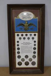 lot 376 image: United States Coins of the 20th Century Custom Framed NICE SET