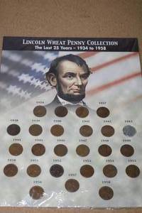lot 375 image: The Last 25 Years of Lincoln Wheat Penny Collection (1934-1958)