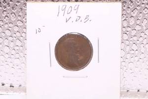 lot 378 image: 1909 VDB Lincoln Wheat Cent