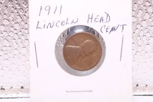 lot 383 image: 1911 P Lincoln Wheat Cent Penny