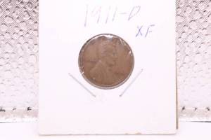 lot 384 image: 1911 D Lincoln Wheat Cent Penny