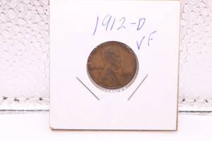 lot 386 image: 1912-D Lincoln Wheat Cent