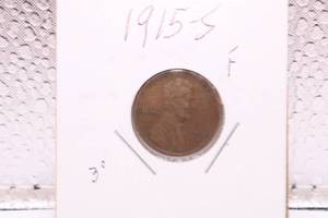 lot 391 image: 1915-S Lincoln Wheat Cent