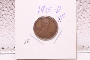 lot 392 image: 1915 D Lincoln Wheat Cent