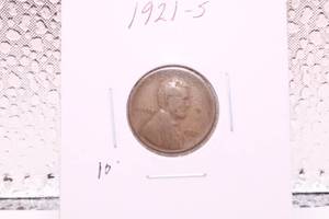 lot 404 image: 1921 S  Lincoln Wheat Cent Good