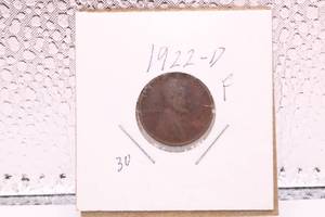 lot 406 image: 1922 D Lincoln Wheat Cent Good