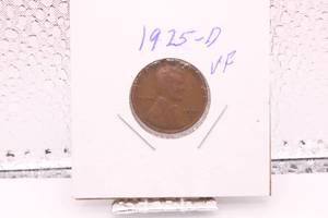 lot 411 image: 1925 D Lincoln Wheat Cent Good
