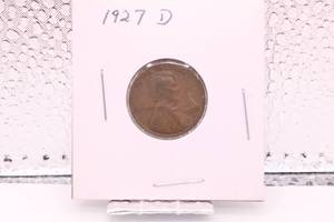 lot 416 image: 1927 D Lincoln Wheat Cent
