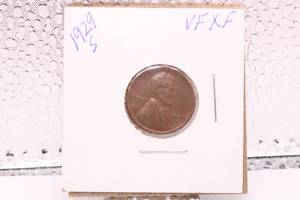 lot 421 image: 1929-S Lincoln Wheat Cent