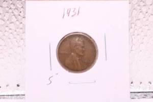 lot 425 image: 1931 Lincoln Wheat Cent