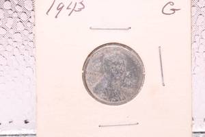 lot 432 image: 1943 Lincoln Wheat Cent Steel