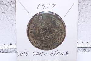 lot 455 image: South Africa 1957 1 Penny Elizabeth II.