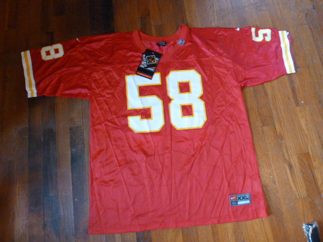 lot 133 image: XXL DERRICK THOMAS JERSEY WITH TAGS STILL ON IT