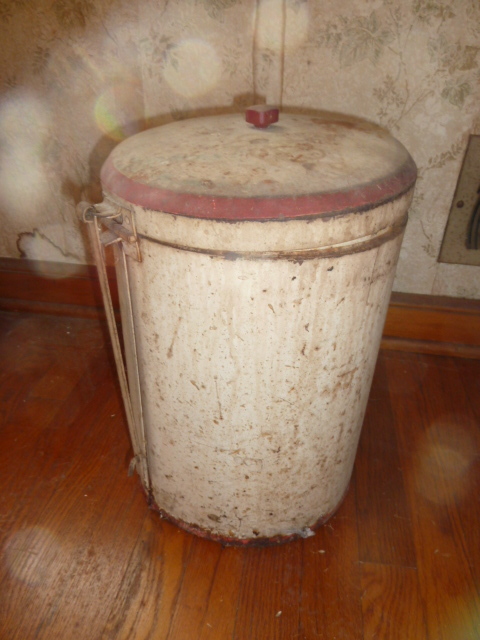 lot 145 image: ANTIQUE TRASH CAN