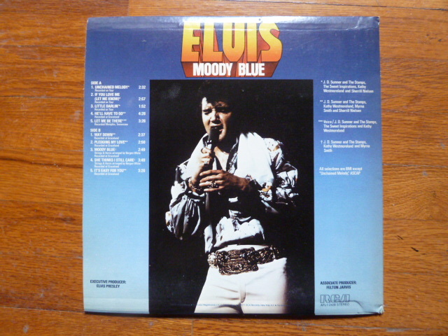 lot 53 image: ELVIS - MOODY BLUE 45 RECORD