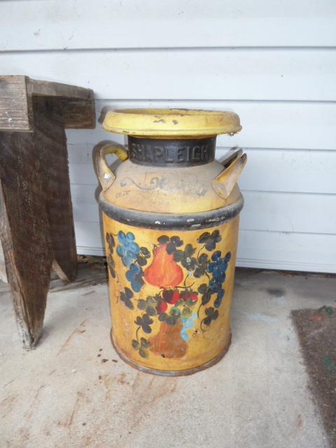 lot 57 image: ANTIQUE MILK CAN