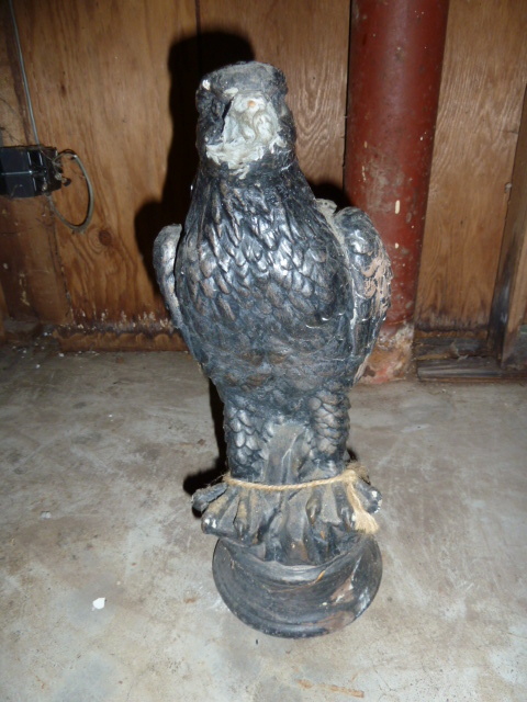 lot 149 image: BLACK CONCRETE EAGLE