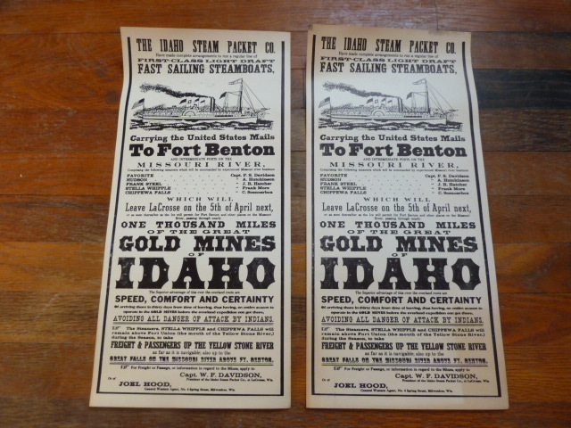 lot 194 image: STEAMBOATGOLD MINES PRINTS
