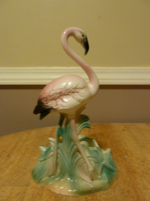 lot 265 image: RARE FLAMINGO PLANTER stamped 402
