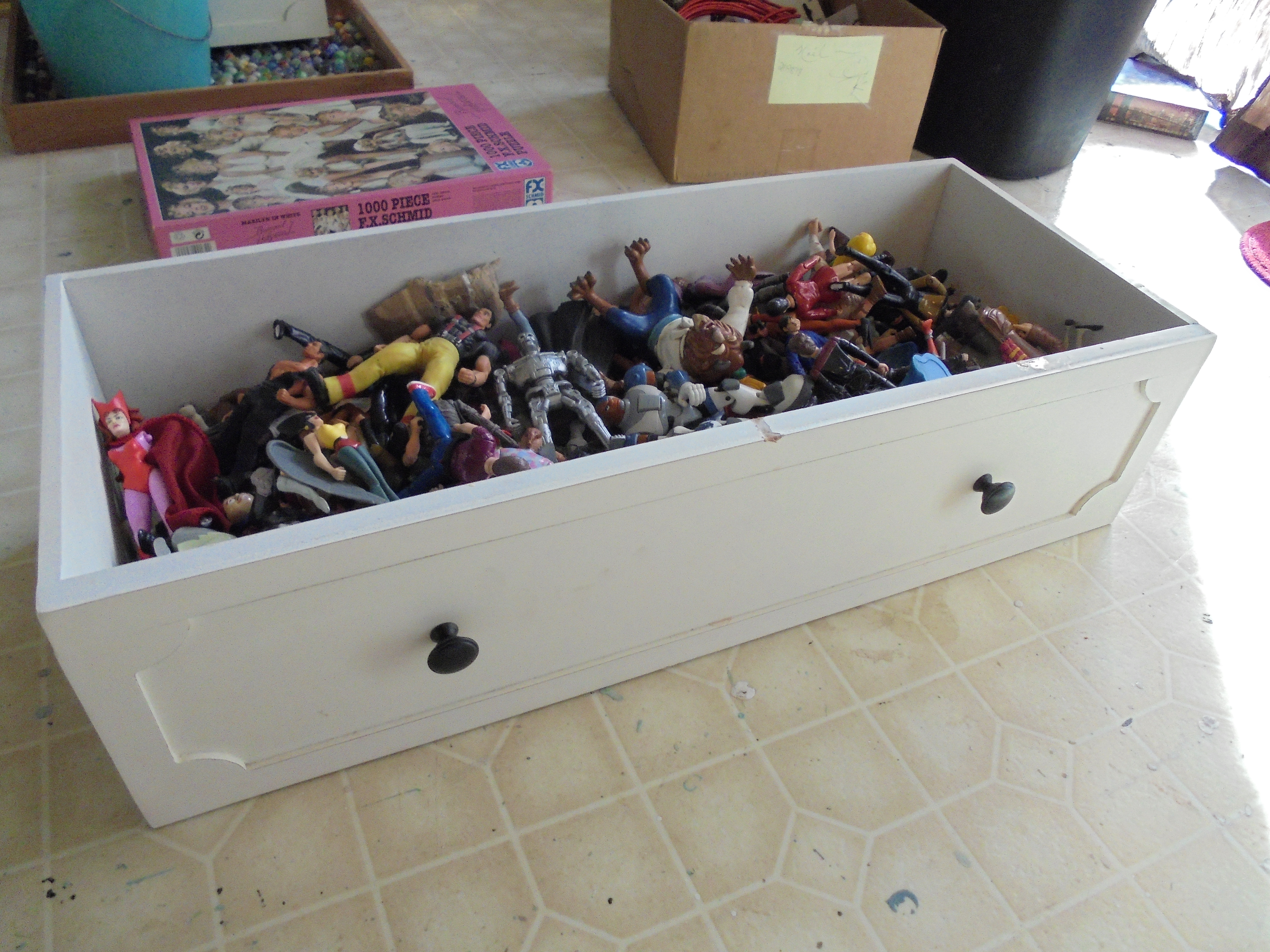 lot 949 image: LARGE DRESSER DRAWER FULL OF ACTION FIGURES
