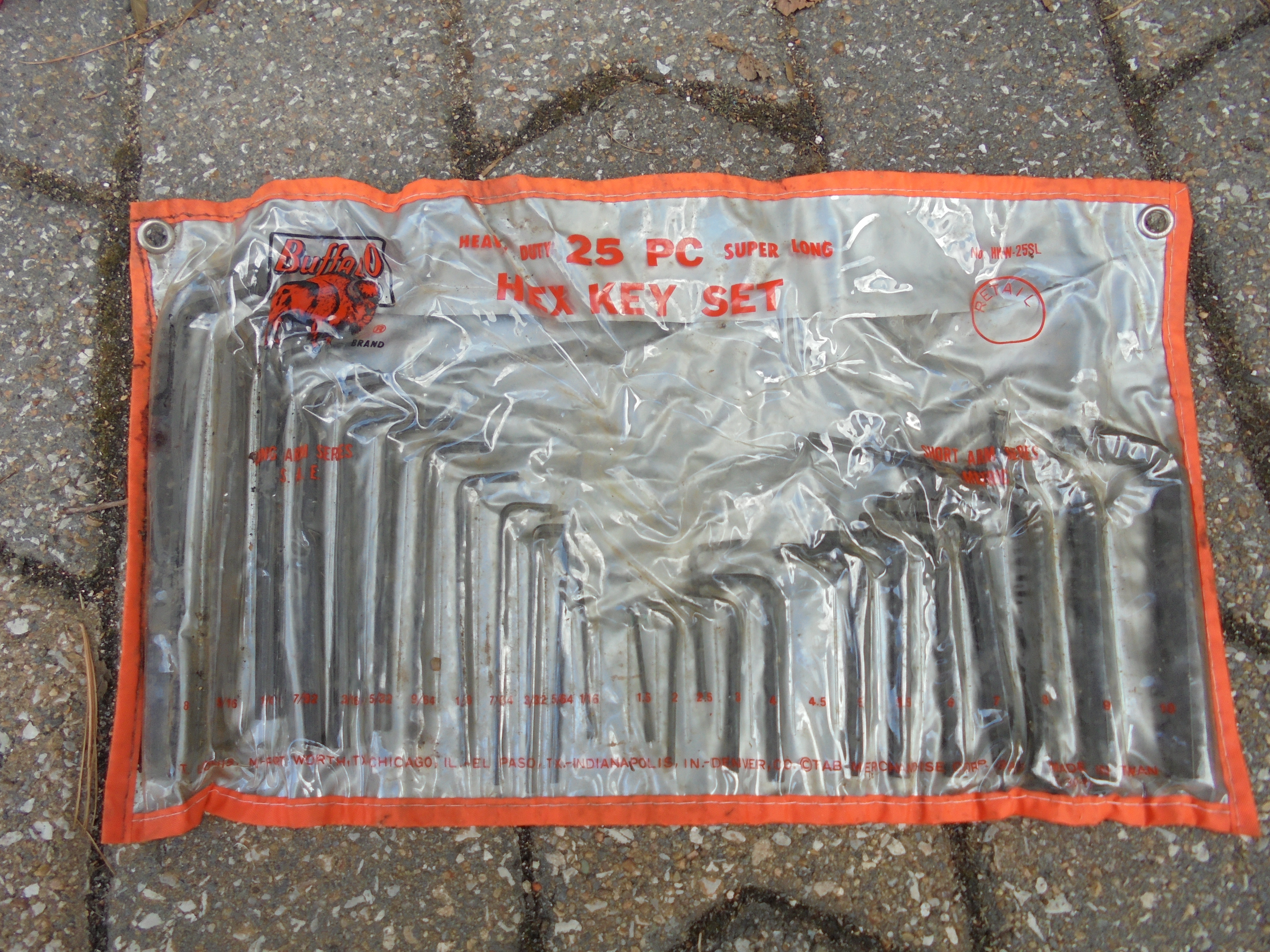 lot 313 image: 25 piece HEX KEY SET