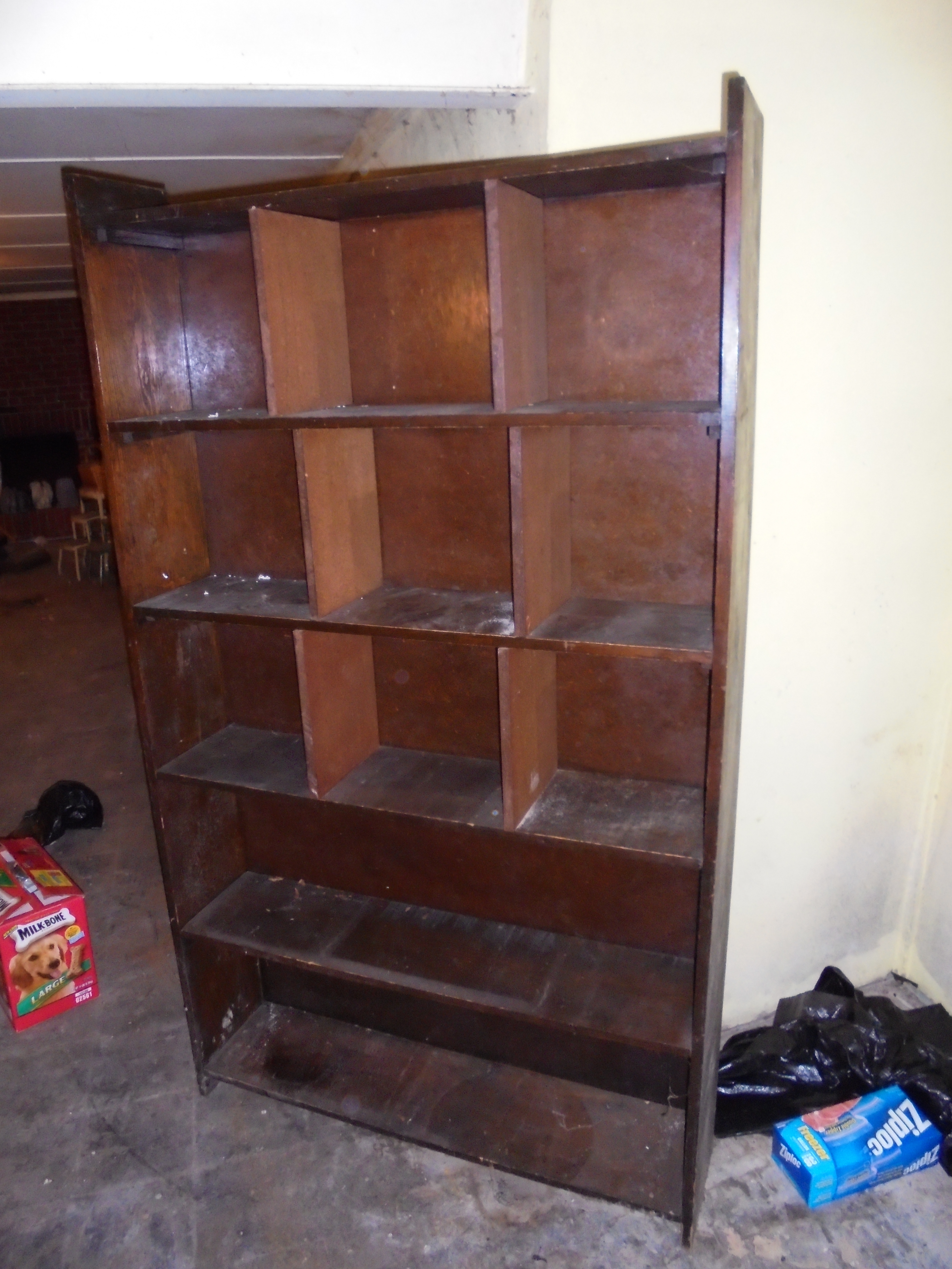 lot 307 image: WOODEN BOOKCASE