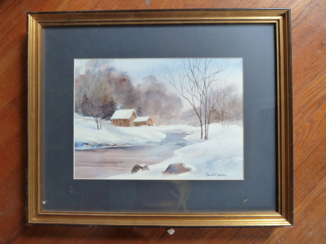 lot 877 image: SIGNED ORIGINAL WATERCOLOR