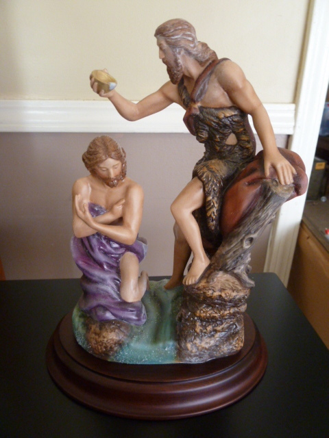 lot 108 image: FRANKLIN MINT - THE BAPTISM OF CHRIST
