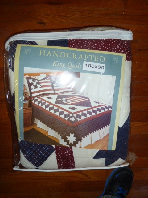 lot 174 image: HANDCRAFTED KING SIZE QUILT still in packaging