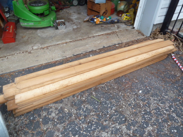 lot 248 image: 36 six feet long cedar planks