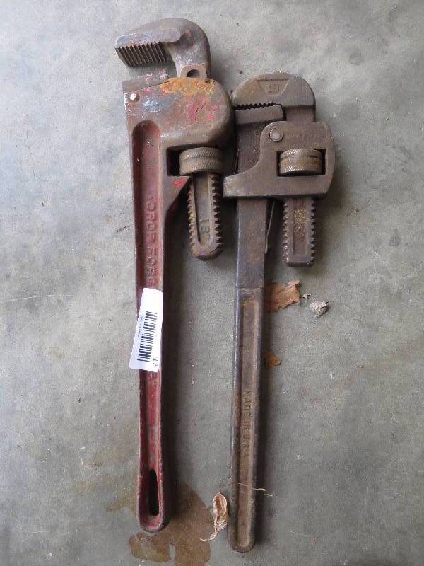lot 17 image: Lot of Pipe Wrenches