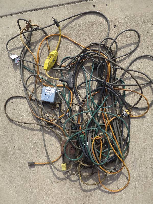 lot 53 image: Huge Lot of Extension Cords etc.