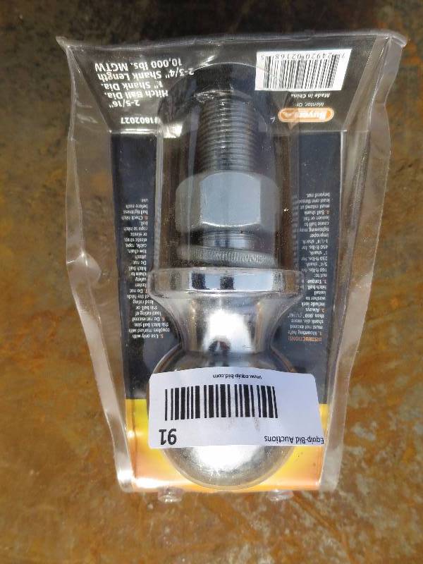 lot 91 image: Trailer Hitch Ball