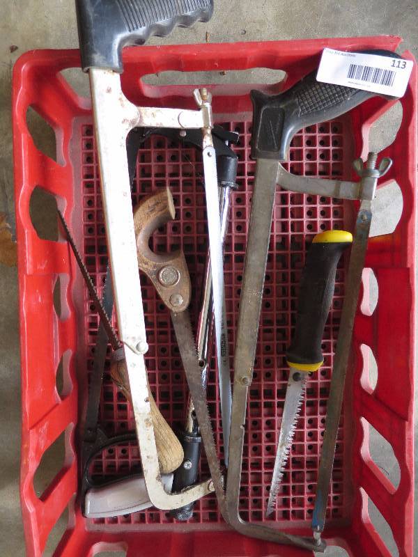 lot 113 image: Large Lot of Saws