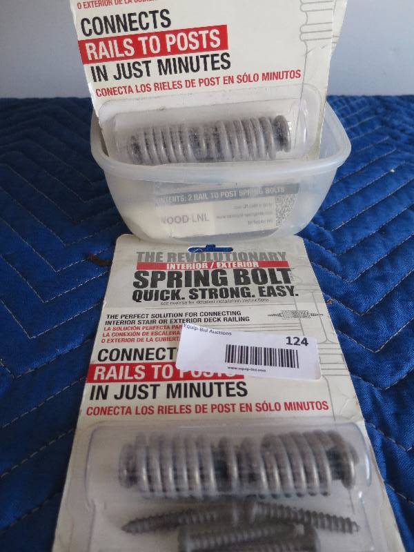 lot 124 image: Lot of Spring Bolts