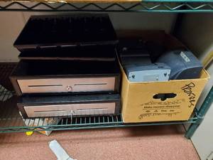 lot 23045 image: (2) Cash Drawers With Receipt Printers