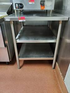 lot 23067 image: Stainless Prep Table