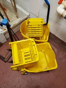 lot 23093 image: (2) Mop Buckets