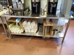 lot 23117 image: 6ft Stainless Table