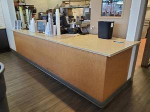 lot 23118 image: 12ft Stone Checkout Counter