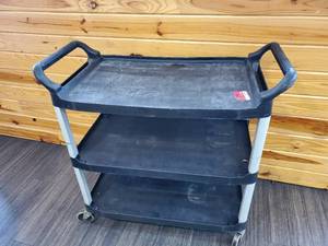 lot 23129 image: Black Utility Cart