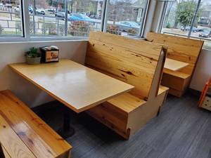 lot 23132 image: (3) Double Booths, (4) Single Booths, (5) Tables