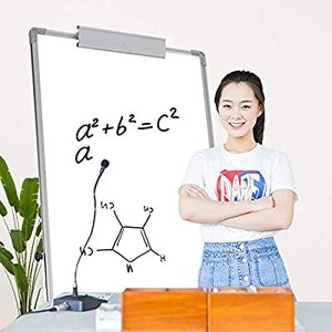 lot 3391 image: Dry Erase Easel Tripod. NON Magnetic Whiteboard, 24 x 36Dry Erase Flipchart Board, Height Adjustable Stand