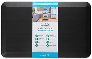 lot 3415 image: ComfiLife Anti Fatigue Floor Mat �� 34 Inch Thick Perfect Kitchen Mat, Standing Desk Mat �� Comfort at Home, Office, Garage �� Durable �� Stain Resistant �� Non-Slip Bottom (20 x 39, Black
