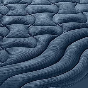 lot 3431 image: SLEEP ZONE Athlete-Grade Mattress Pad Cover Cooling Overfilled Soft Fluffy Ergonomic Topper Ergonomic Zone Design Upto 21 inch Deep Pocket with Wide Elastic Skirt, Grey, Queen