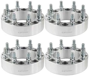 lot 3453 image: GAsupply 2 inch 8x6.5 Wheel Spacers 50mm 8 Lug 126.15mm Center Bore 14x1.5 Studs Compatible with Chevy Suburban Avalanche GMC Yukon Hummer