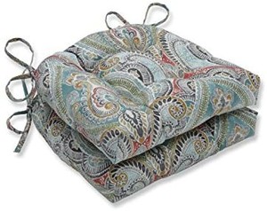 lot 3467 image: Reversible Chair Pad (Set of 2), Cream 16 X 16