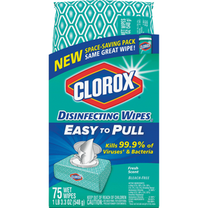 lot 3476 image: Clorox Disinfecting Wipes Bleach Free Cleaning Wipes - Fresh Scent - 75ct 2 pack