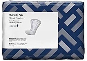 lot 3501 image: Brand - Solimo Incontinencebladder Control Pads For Women Overnight Absorbency